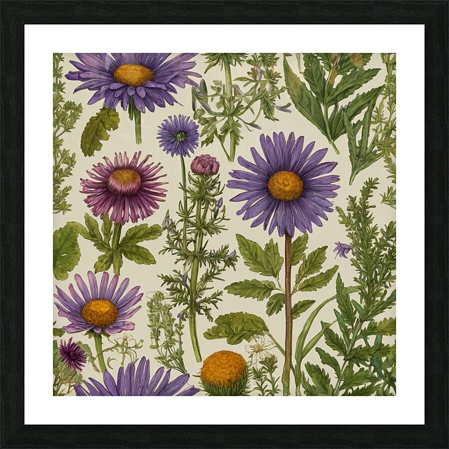 Celebrating Medicinal herbs Picture Frame print