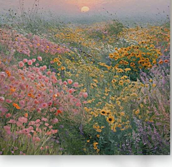 beauty of blooming flowers  by kal