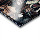 a captivating image of a group of five card playe Acrylic print