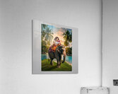 a captivating image of a woman lovingly cradling Acrylic Print