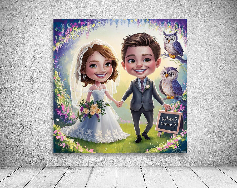 a whimsical and charming illustration of a young Wall Preview