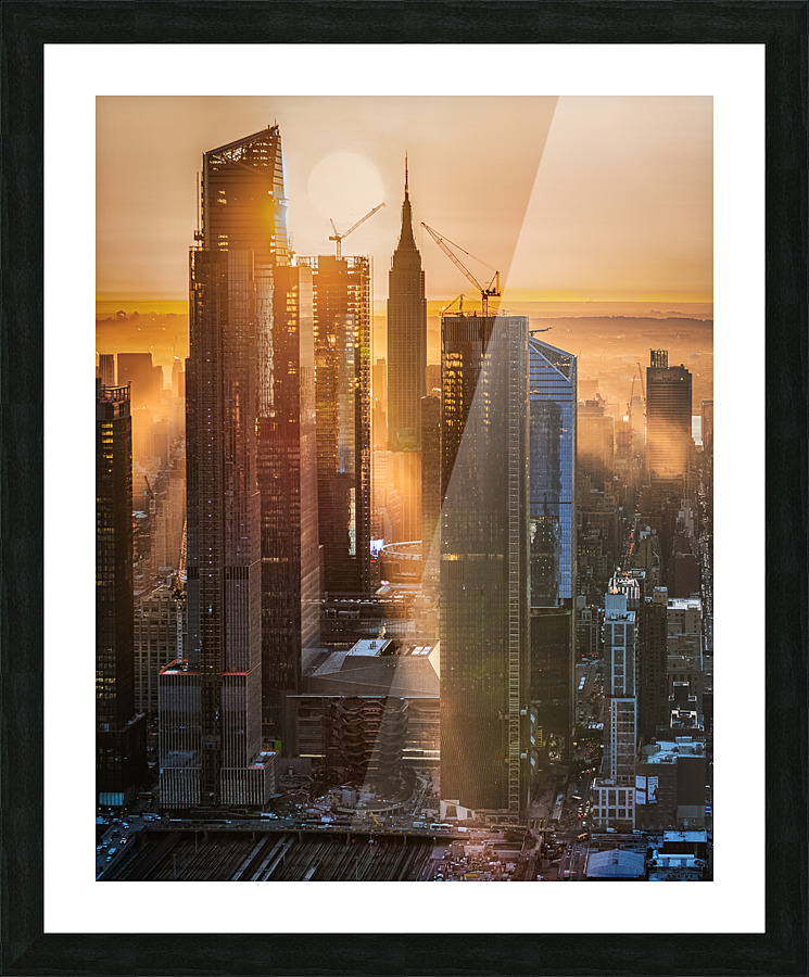 Changing skyline Picture Frame print