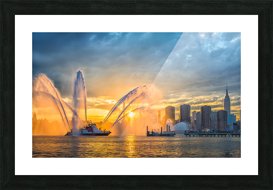 FDNY fireboat Picture Frame print