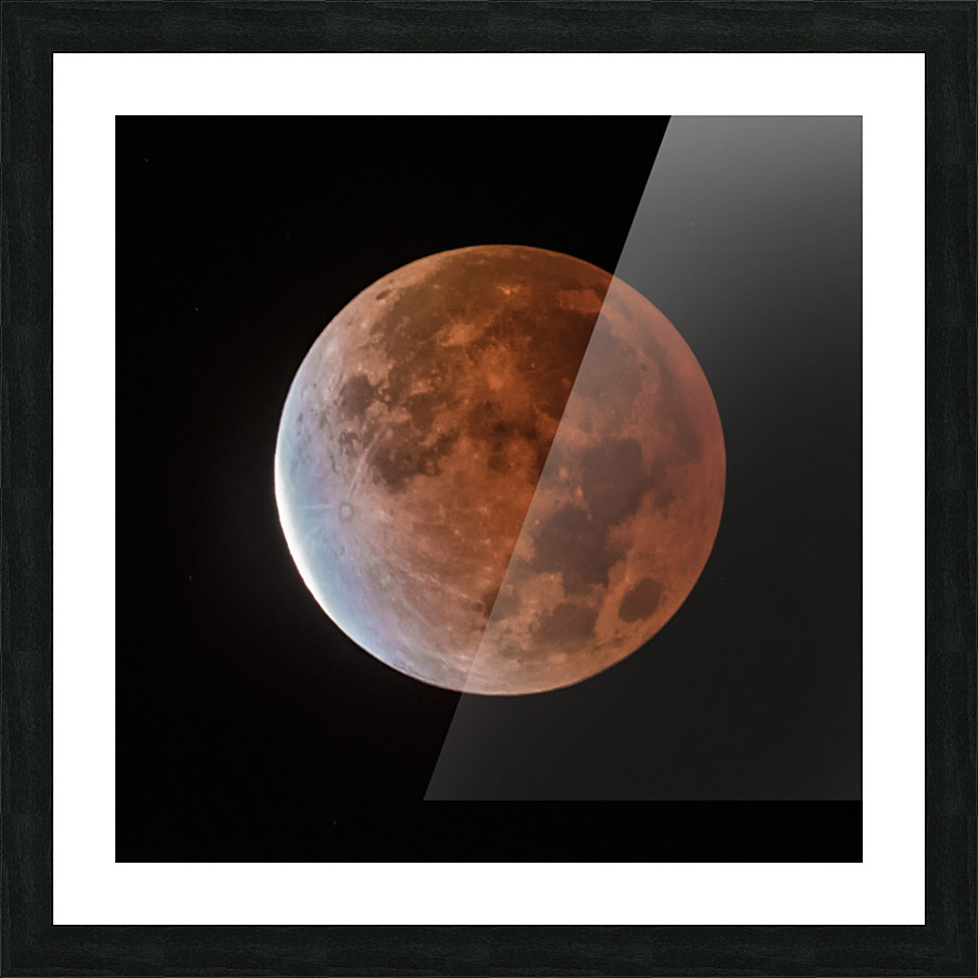2021 eclipse Picture Frame print