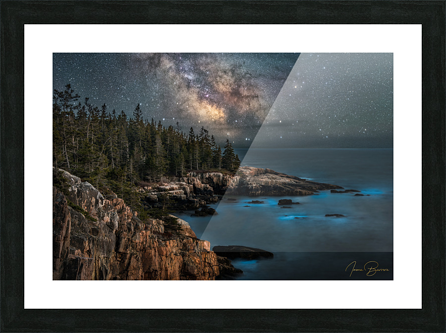 Bioluminescence Picture Frame print