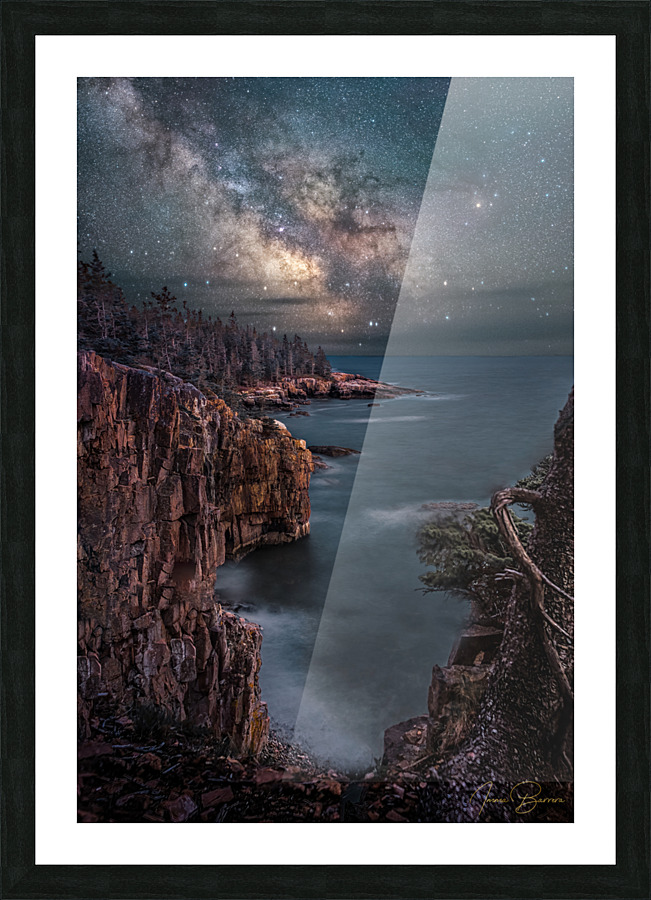 Acadia Cliffs Picture Frame print