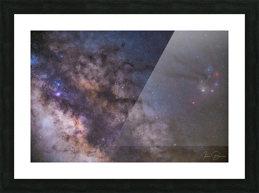 The galaxy core Picture Frame print