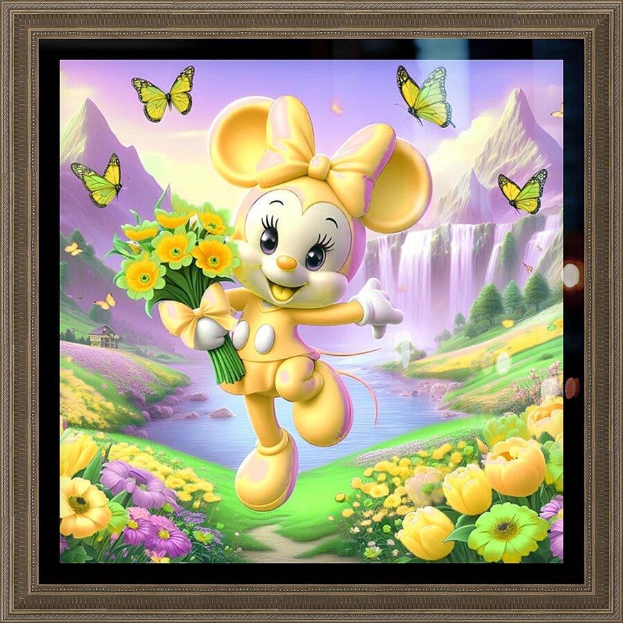 Whimsical Spring Bliss 1 Picture Frame print