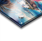 Tranquil coastal scene A tall palm tree stands prominently on the beach Acrylic print