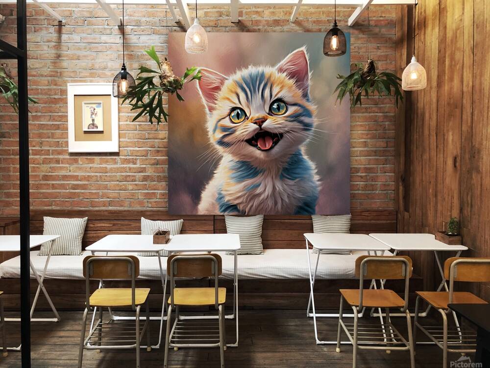 Cute drawing of strangely cute kittens Reproduction