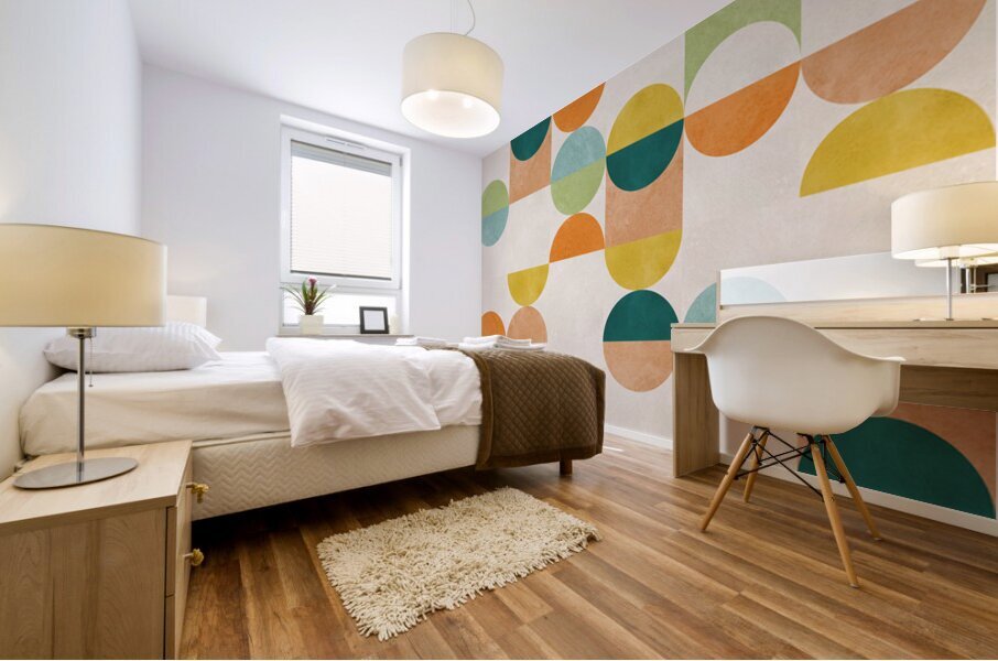Colored circles 2 Mural print