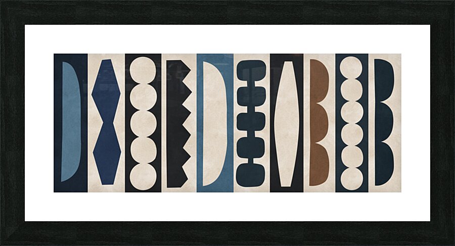 Tribal forms 1 Picture Frame print