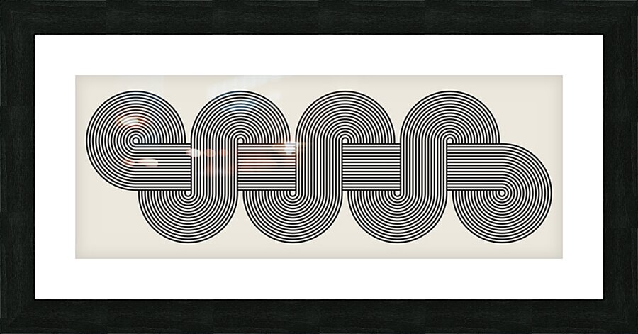 Lines and shapes 11 Picture Frame print