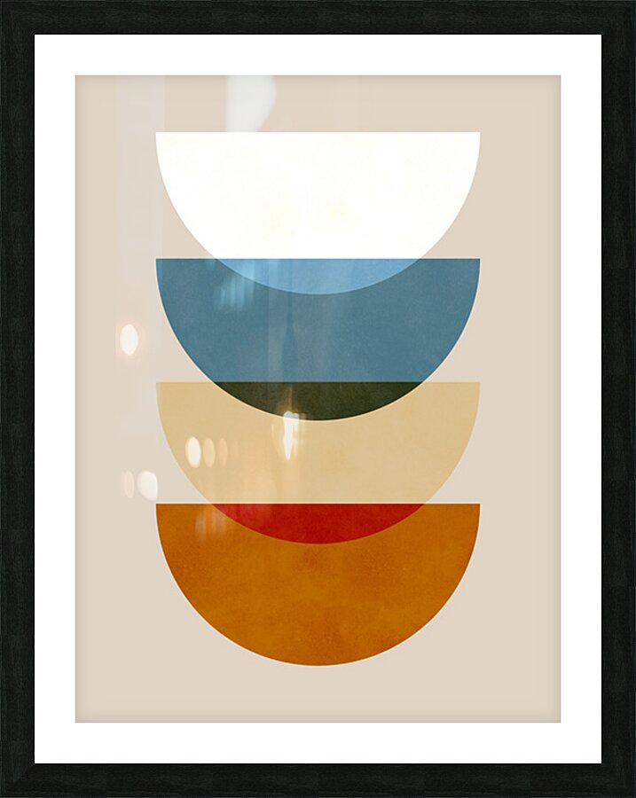 Expressive shapes 4 Picture Frame print