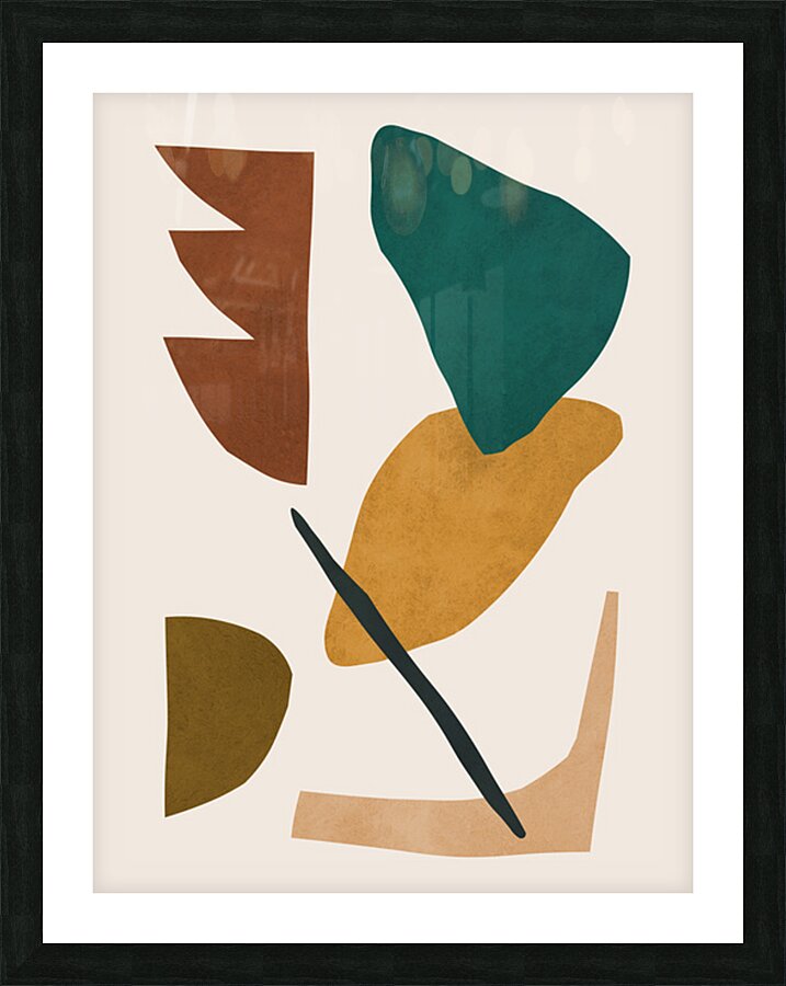 Expressionist cutouts 12 Picture Frame print