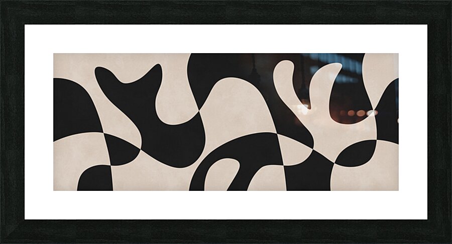 Liquid expressive shapes 4 Picture Frame print