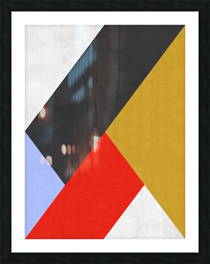 Abstract geometric collage 1 Picture Frame print