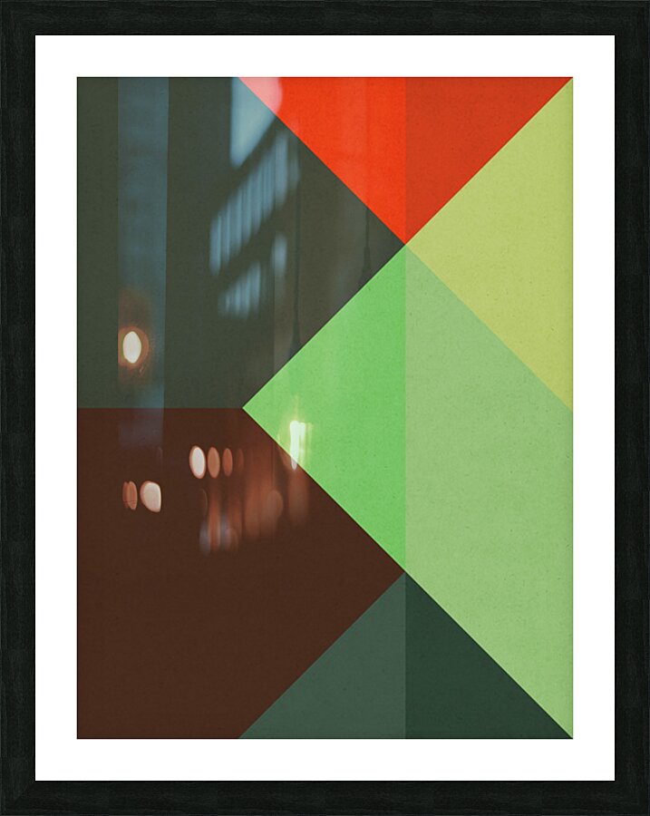 Abstract geometric collage 2 Picture Frame print