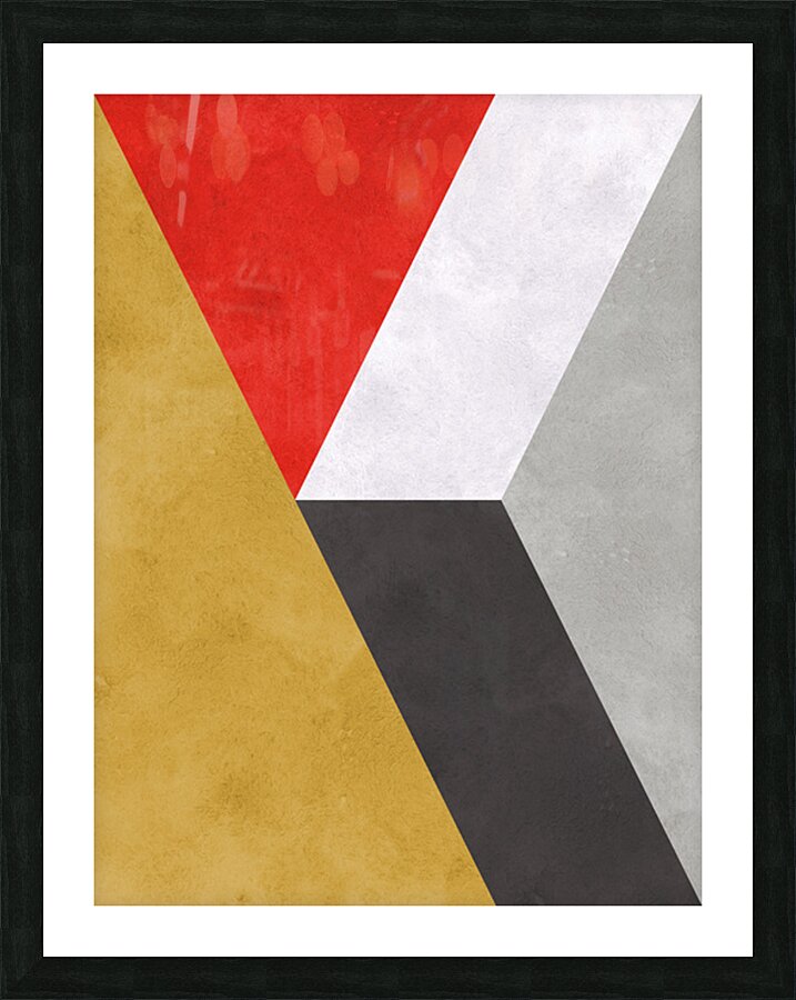 Abstract geometric collage 5 Picture Frame print
