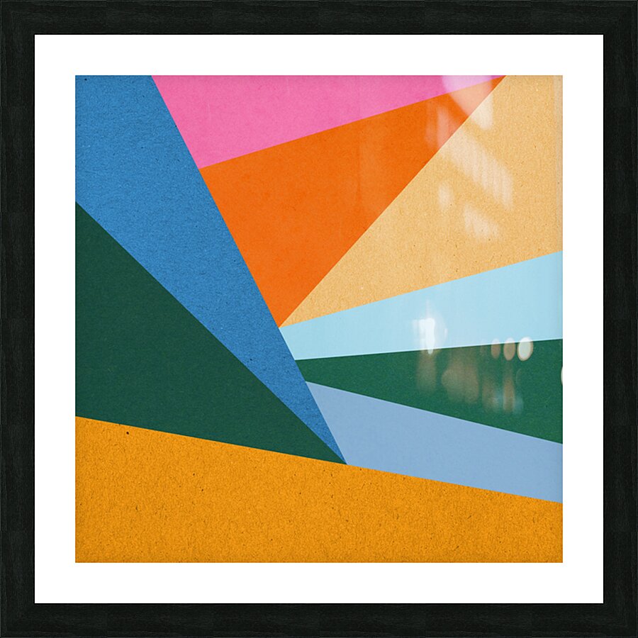 Colorful geometric shapes 25 Picture Frame print