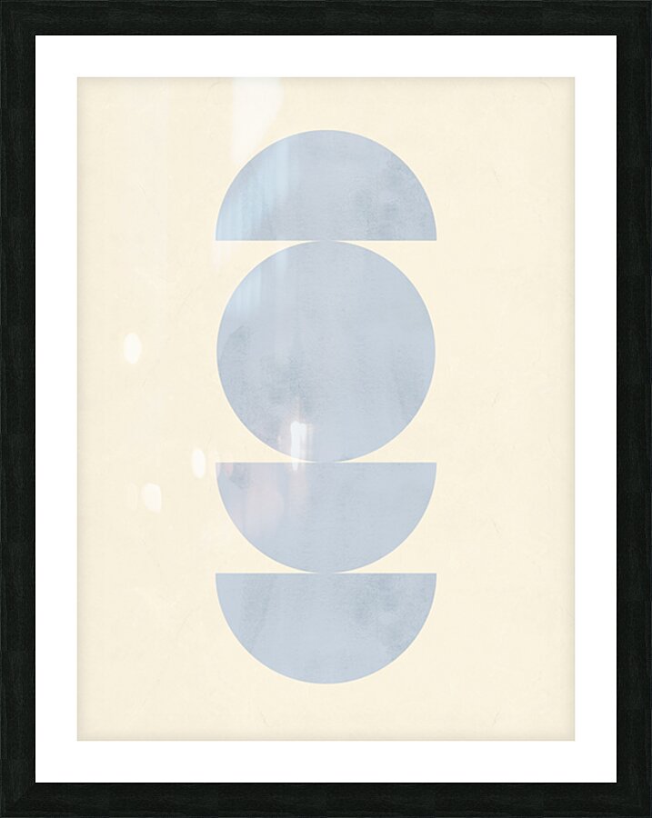 Lines arcs and circles 9 Picture Frame print