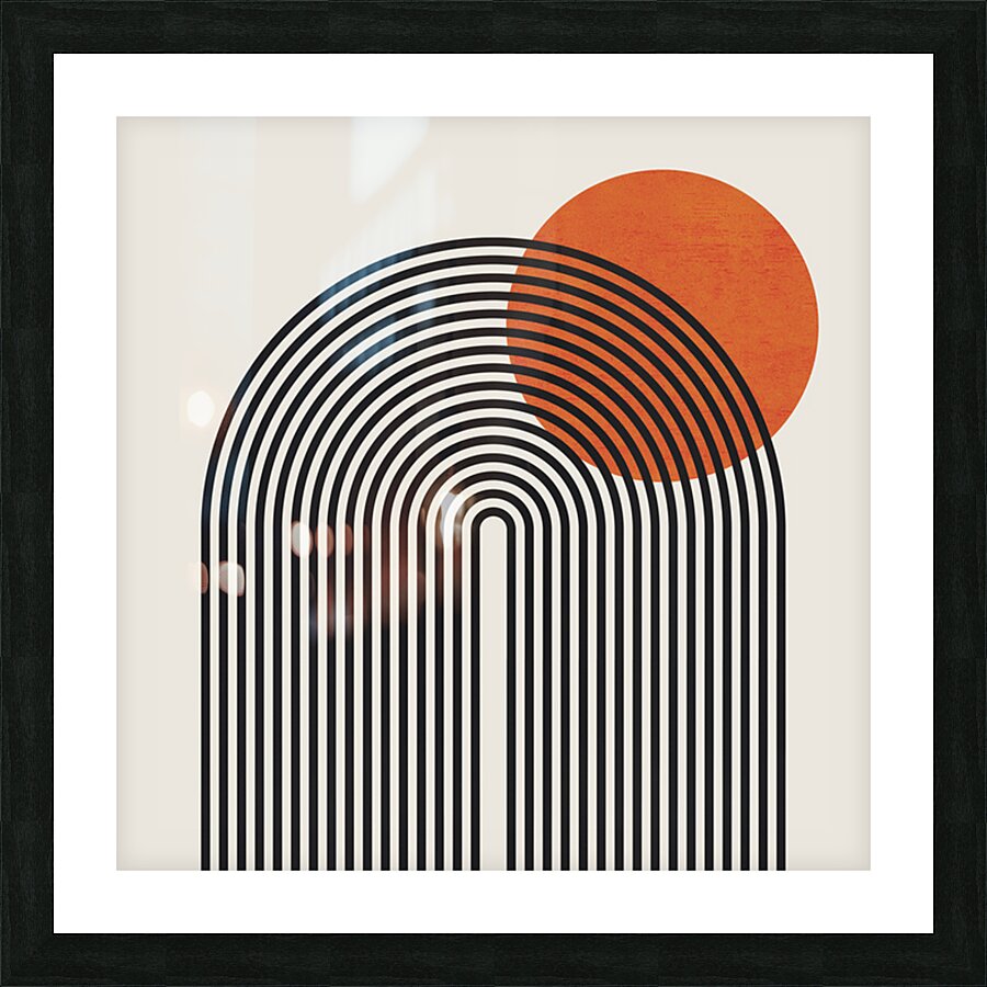 Lines arcs and circles 2 Picture Frame print