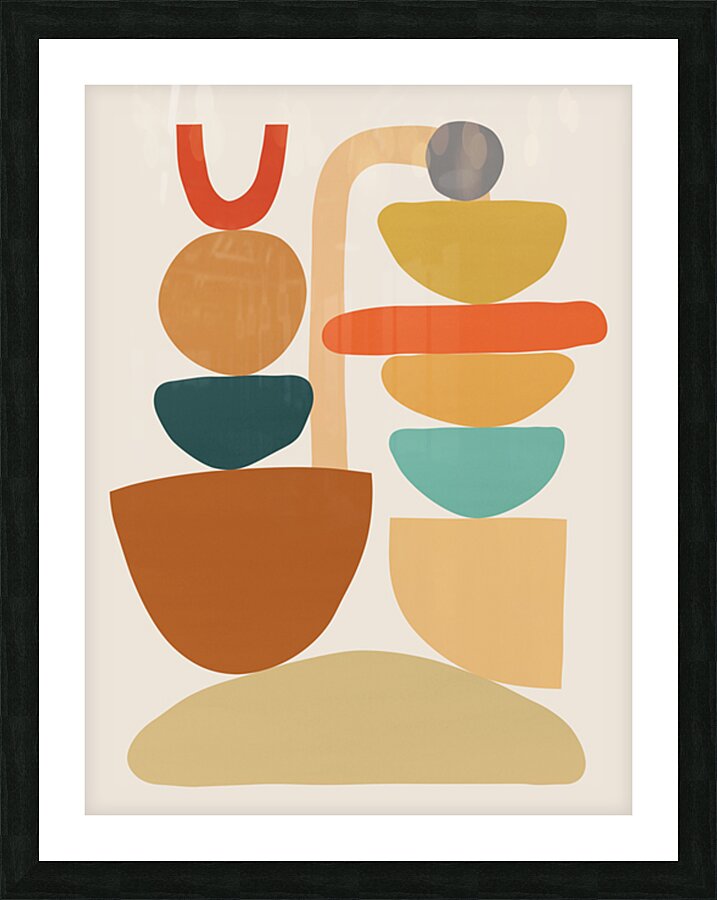 Abstract organic composition 25 Picture Frame print