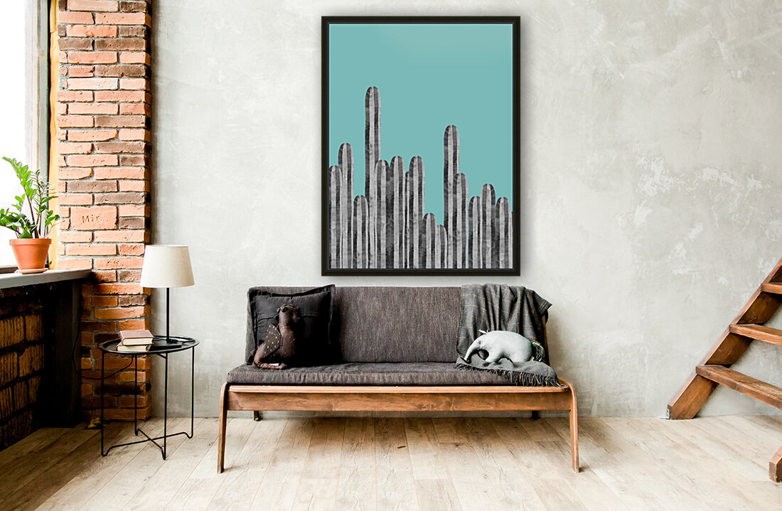 Cactus Landscape 1 Reproduction