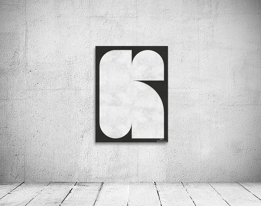 Black and white semicircles 2 Wall Preview