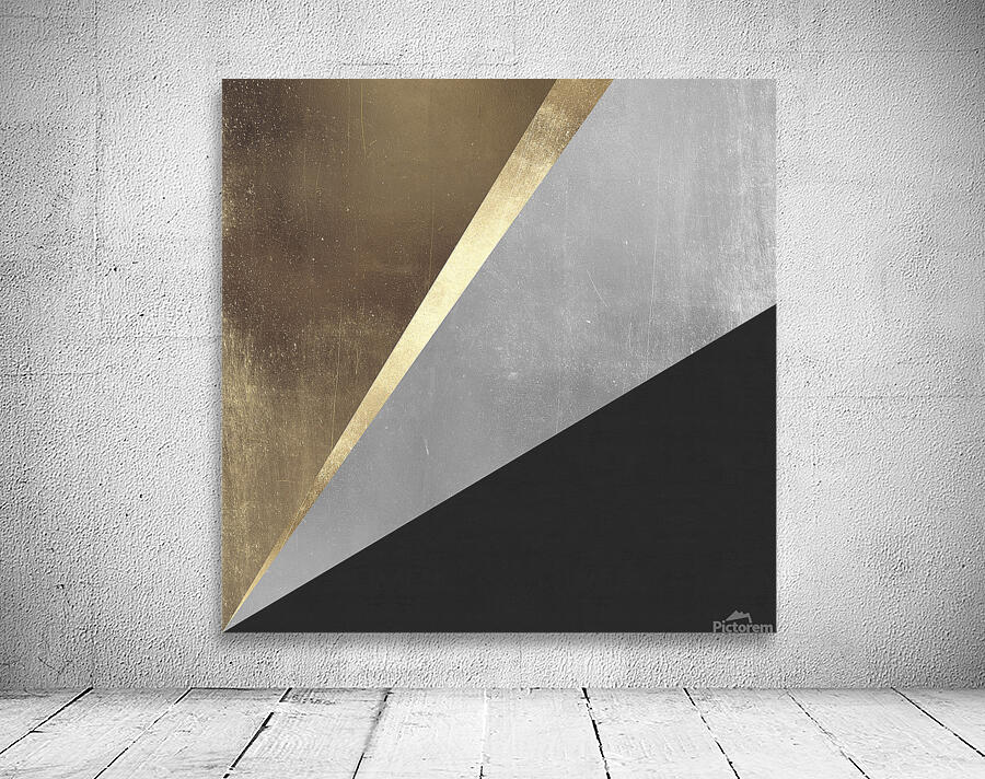 Gold and silver geometric 12 Wall Preview