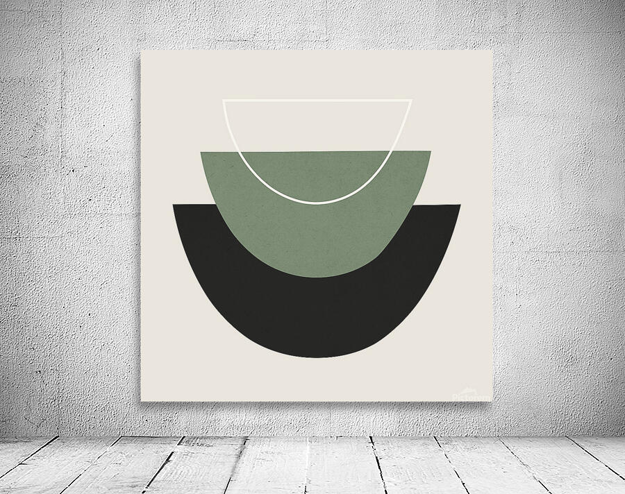 Abstract circles and semicircles 9 Wall Preview