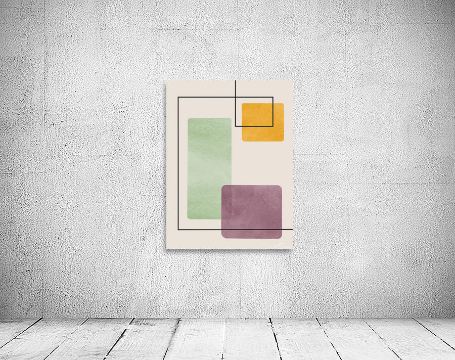 Abstract circles and semicircles 24 Wall Preview
