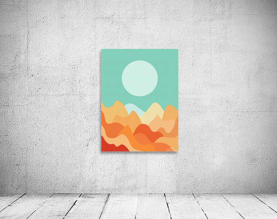 Expressive watercolor landscape 13 Wall Preview