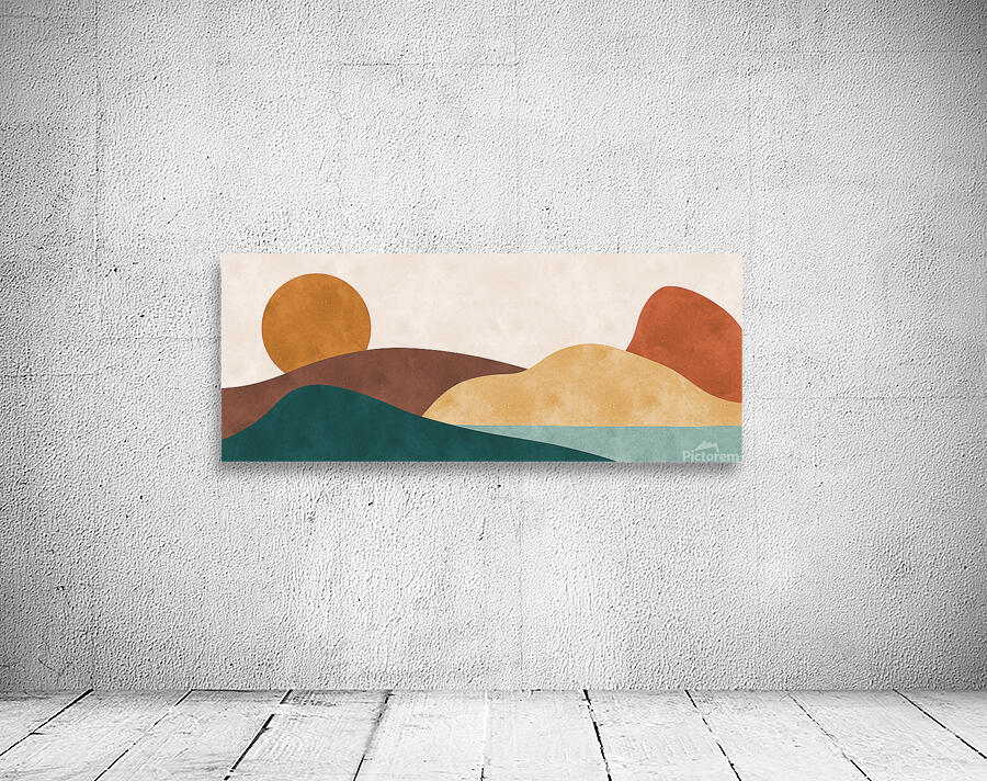 Expressive watercolor landscape 6 Wall Preview