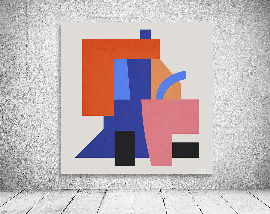 Abstract geometric collage 14 Wall Preview