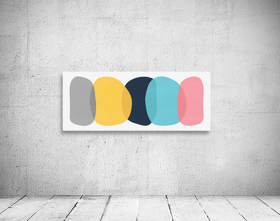 Abstract geometric collage 4 Wall Preview