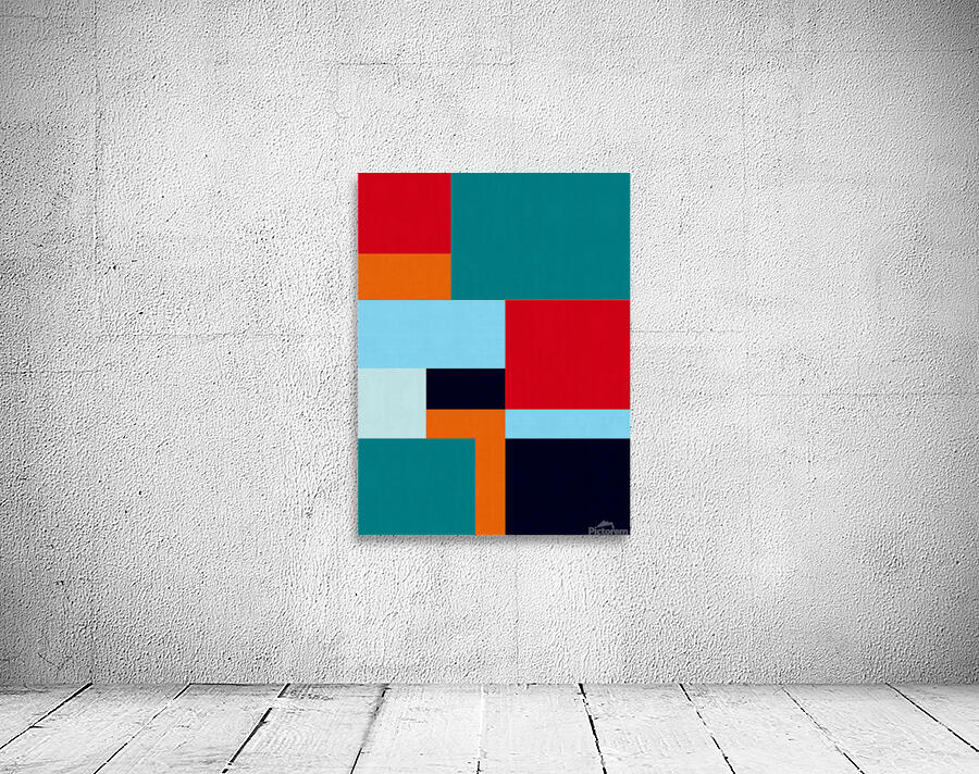 Abstract geometric collage 4 Wall Preview