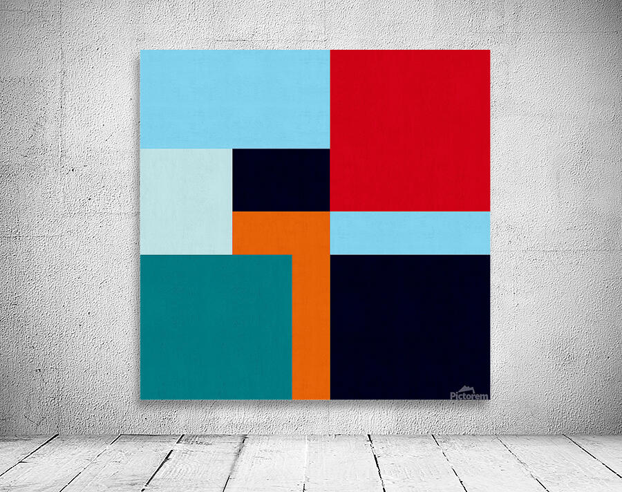Abstract geometric collage 5 Wall Preview