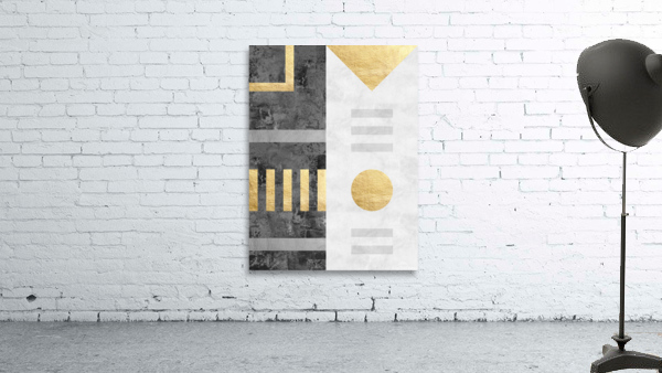 Gray and gold II Wall Preview