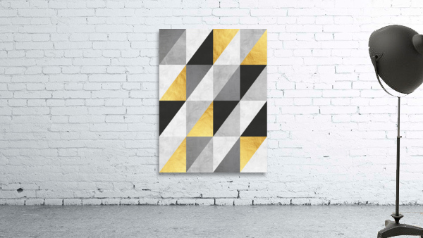 Geometric gold V Wall Preview