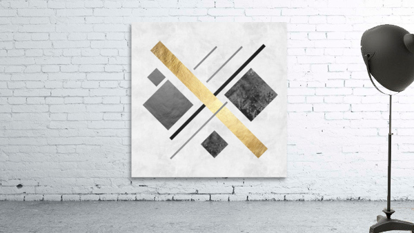 Gray and gold B Wall Preview