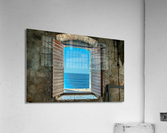 View through open window Acrylic Print