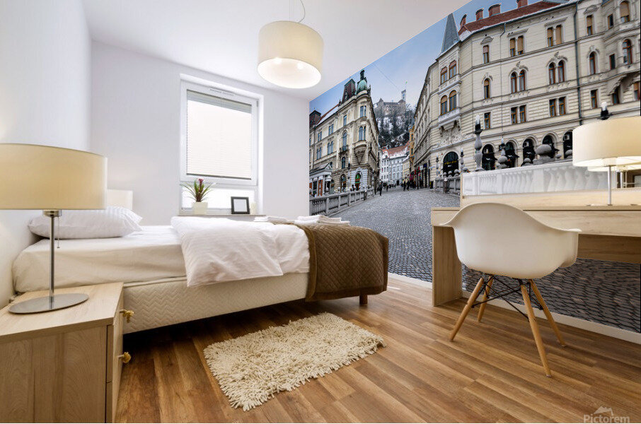 Triple Bridge Mural print
