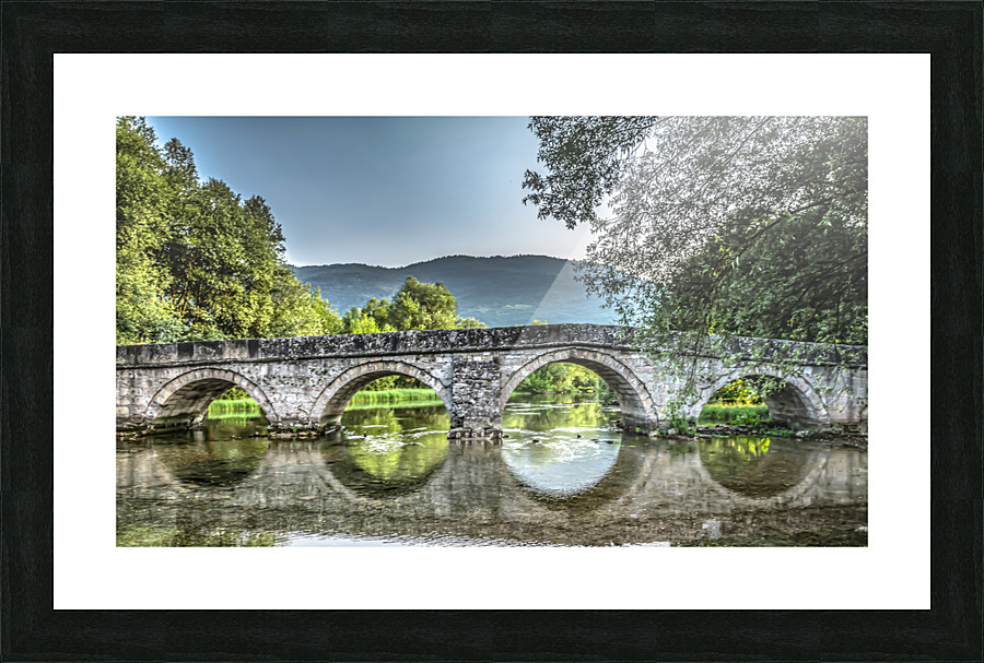 Ancient  Roman bridge Picture Frame print