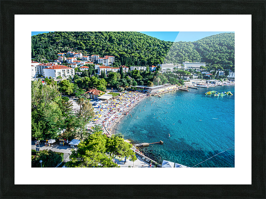 Lapad beach Picture Frame print