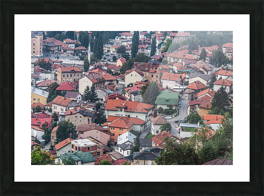 Sarajevo roofs Picture Frame print