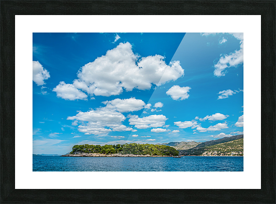 Clouds over the sea Picture Frame print