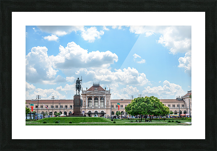 Zagreb main station Picture Frame print