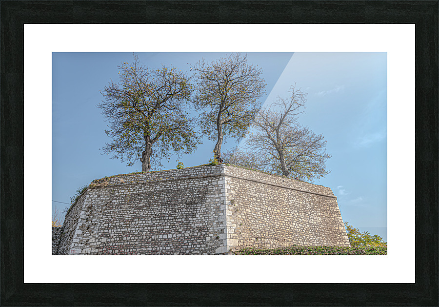 Yellow Bastion Picture Frame print