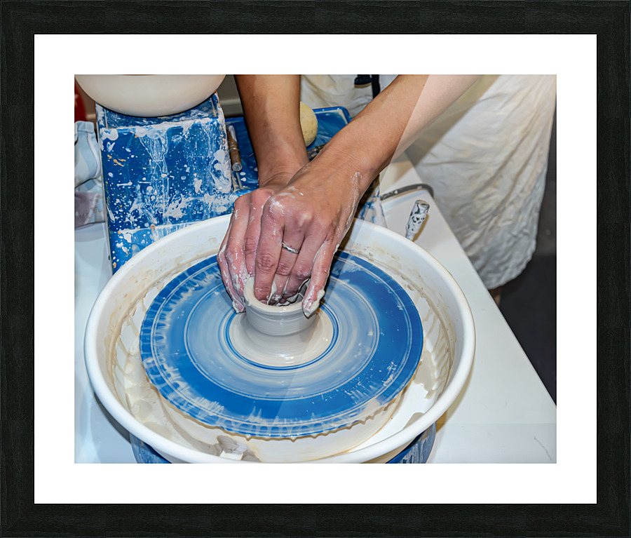 Making pottery Picture Frame print
